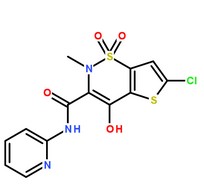 氯诺昔康分子结构图