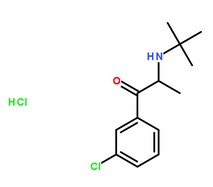 盐酸安非他酮分子结构图