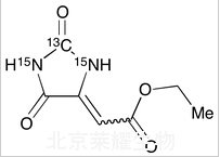 5-(Carboethoxymethylidene)hydantoin-13C,15N2