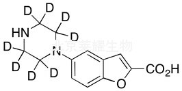 5-（1-哌嗪基）苯并呋喃-2-羧酸-d8标准品