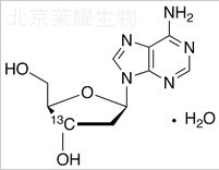 2'-脱氧腺苷-3'-13C一水合物