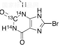 8-溴黄嘌呤-15N2,13C标准品