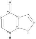 别嘌醇-13C2-15N标准品