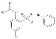 2-Acetylamino-5-chlorobenzenesulfonic acid pyridium salt