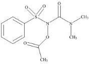 N',N'-Dimethyl-N-benzenesulfonyl-N-acetoxy-carbamide
