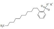2-十二烷基苯磺酸钾盐（异构体混合物）