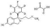(R)-Desmethyl Citalopram-d4 Oxalate