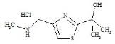 Cobicistat Impurity HCl (2-[4-(Methylamino)methyl-1,3-Thiazole-2-yl] Propane-2-ol HCl)