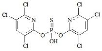 Chlorpyrifos impurity (O,O-bis-(3,5,6-trichloropyridin-2-yl) hydrogen thiophosphate)