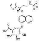 4-Hydroxy Duloxetine-d3 beta-D-Glucuronide
