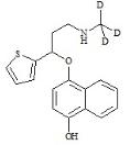 Racemic 4-Hydroxy Duloxetine-d3