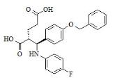 Ezetimibe Impurity ((2R,3S)-2-[(4-Benzyloxyphenyl)-4-(4-Fluorophenylamino)methyl]pentanedioic acid)