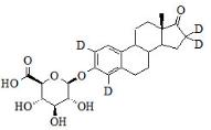 Estrone-d4-3-glucuronide (Estrone-d4 β-D-Glucuronide Sodium Salt)