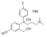 4-[4-(二甲氨基)-1-(4-氟苯基)-1-羟丁基]-3-羟甲基苯腈氢溴酸盐对照品