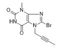 8-溴-7-(2-丁炔基)-3,7-二氢-3-甲基-1H-嘌呤-2,6-二酮对照品