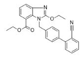 2-乙氧基-1-[[(2'-腈基连苯-4-取代)甲基]苯并咪唑]-7-羧酸乙酯对照品