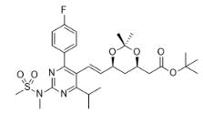 6-[(1E)-2-[4-(4-氟苯基)-6-异丙基-2-[甲基(甲磺酰)氨基]-5-嘧啶]乙烯基]-2,2-二甲基-1,3-二氧六环-4-乙酸叔丁酯对照品