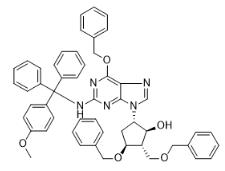 5-[2-[[(4-Methoxyphenyl)diphenylmethyl]amino]-6-(phenylmethoxy)-9H-purin-9-yl]-3-(phenylmethoxy)-2-[(phenylmethoxy)methyl]cyclopentanol