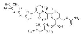 Precursor of cefcapene diisopropylanmine salt