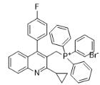 ((2-cyclopropyl-4-(4-fluorophenyl)quinolin-3-yl)methyl)triphenylphosphonium bromide