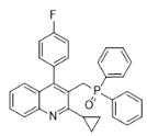 2-环丙基-3-二苯基氧膦甲基-4-(4-氟苯基)-喹啉对照品