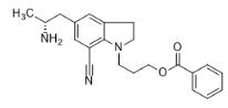 5-(2-Aminopropyl)-7-cyanoindolin-1-yl)propyl benzoate
