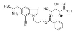 3-(5-(2-aminopropyl)-7-cyanoindolin-1-yl)propyl benzoate (2R,3R)-2,3-dihydroxysuccinate