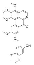 1,2,3,10-Tetramethoxy-9-(2-hydroxy-4,5-dimethoxybenzyloxy)oxoaporphine