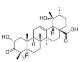 2α,19α-Dihydroxy-3-oxo-urs-12-en-28-oic acid标准品