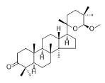 20,24-Epoxy-24-methoxy-23(24-25)abeo-dammaran-3-one标准品