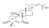 3β,7β,25-三羟基-葫芦烷-5,(23E)-双稀-19-醛标准品