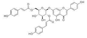 Apigenin 7-O-(2'',6''-di-O-E-p-coumaroyl)glucoside标准品