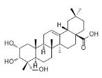 2α,3α,23-Trihydroxyolean-12-en-28-oic acid标准品