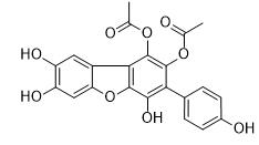 1,2-二乙酰氧基-4,7,8-三羟基-3-（4-羟基苯基）二苯并呋喃标准品