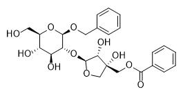 苄基[5-O-苯甲酰基-β-D-呋喃呋喃糖基（1→2）]-β-D-吡喃葡萄糖苷标准品