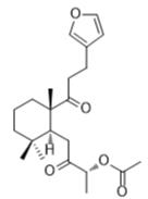 8-乙酰氧基-15,16-环氧-8,9-癸二酸-13（16），14-二烯-7,9-二酮标准品
