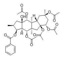5,8,9,10,14-五乙酰氧基-3-苯甲酰氧基-15-羟基苯醌标准品