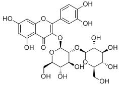 槲皮素-3-O-槐糖苷标准品