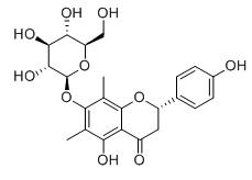 (2S)-7-(beta-D-吡喃葡萄糖基氧基)-2,3-二氢-5-羟基-2-(4-羟基苯基)-6,8-二甲基-4H-1-苯并吡喃-4-酮标准品