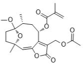 8α-（2-甲基丙烯酰氧基）-1-O-甲基陆地硫醇13-O-乙酸酯标准品