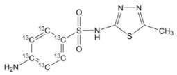 磺胺甲噻二唑-13C6溶液标准物质