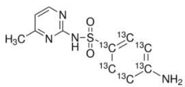 磺胺甲基嘧啶-13C6溶液标准物质